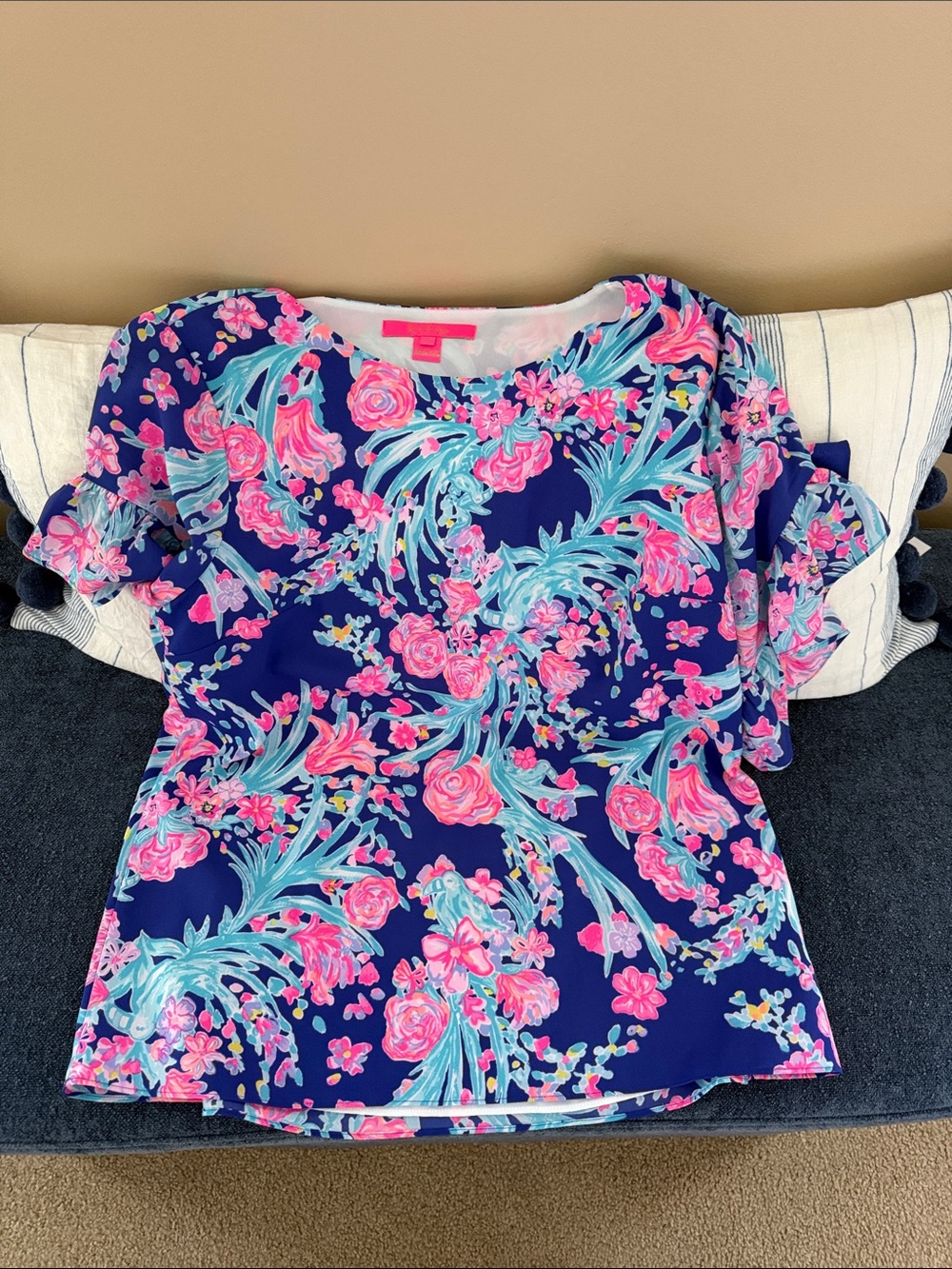 Lilly Pulitzer Floral Top size S